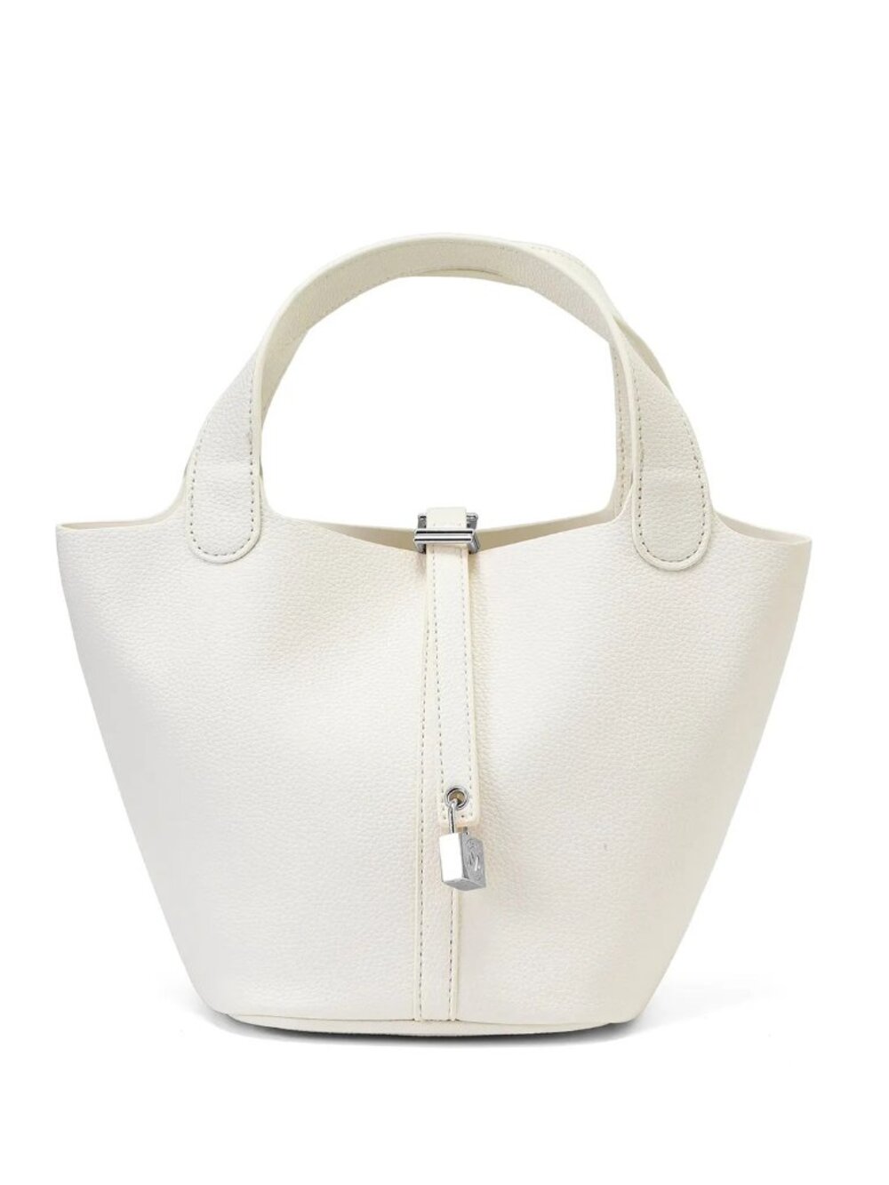 Valentino Orlandi Milano White Silver Top Handle Bag VOSB-017